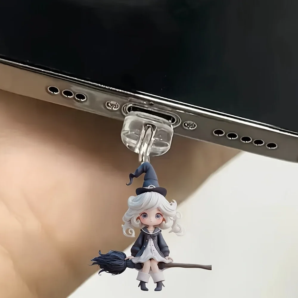 Mobile Phone Dust Plug Compact Cartoon Phone Pendant Crystal Dust Plug Decorative Little Witch Dust Plug For Mobile Phone
Mobile Phone Dust Plug Compact Cartoon Phone Pendant Crystal Dust Plug Decorative Little Witch Dust Plug For Mobile Phone