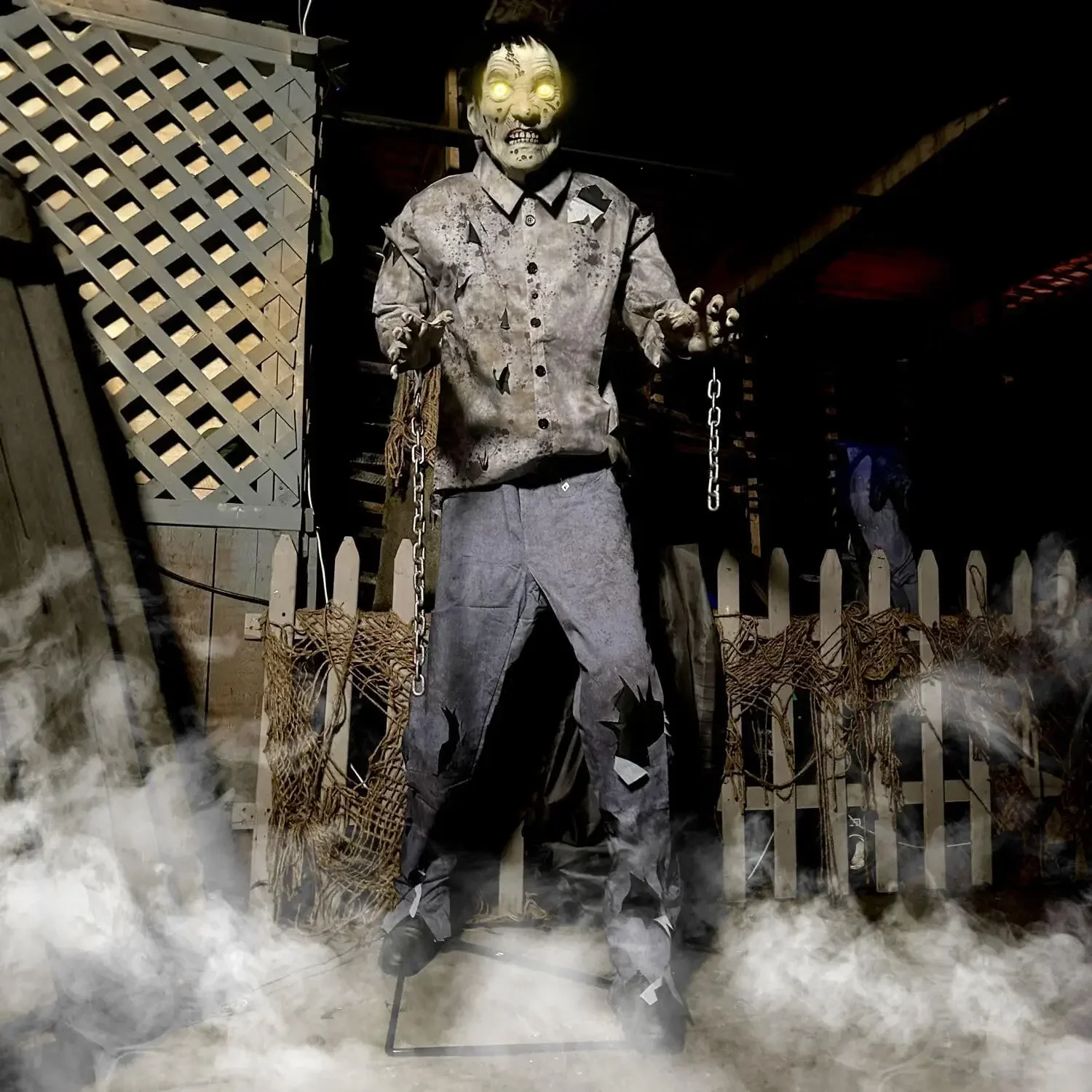 Motion-Activated 6-Ft. Spooky Sound Effects and Lights for Indoor or Covered Halloween Decoration
Motion-Activated 6-Ft. Spooky Sound Effects and Lights for Indoor or Covered Halloween Decoration