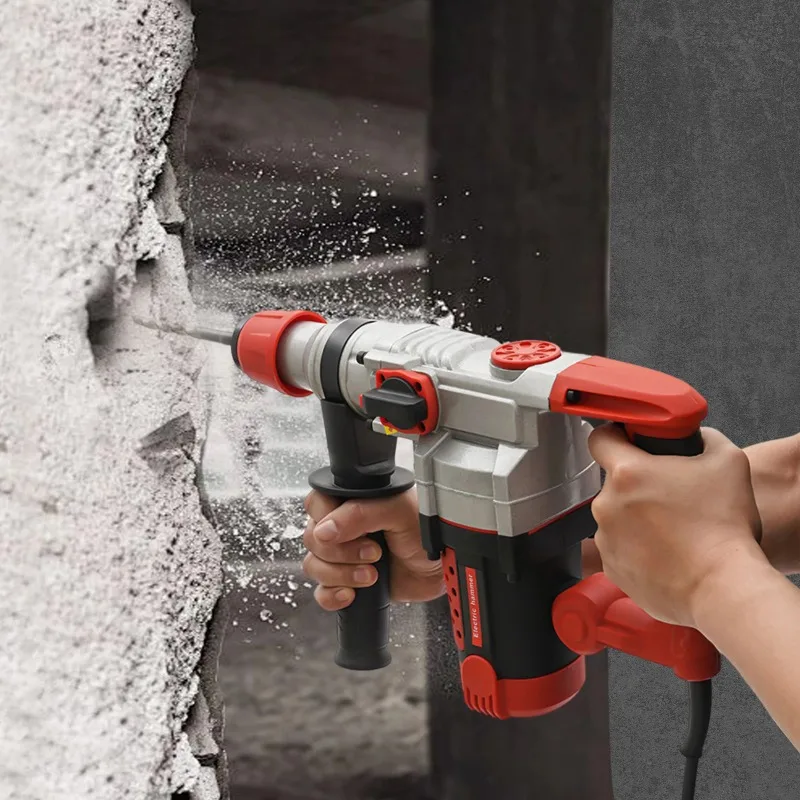 2200W Electric Rotary Demolition Hammer Drill Handheld Concrete Breaker Perforator Chisel Percussion Drill 0-930Rpm with 6 Bits
2200W Electric Rotary Demolition Hammer Drill Handheld Concrete Breaker Perforator Chisel Percussion Drill 0-930Rpm with 6 Bits