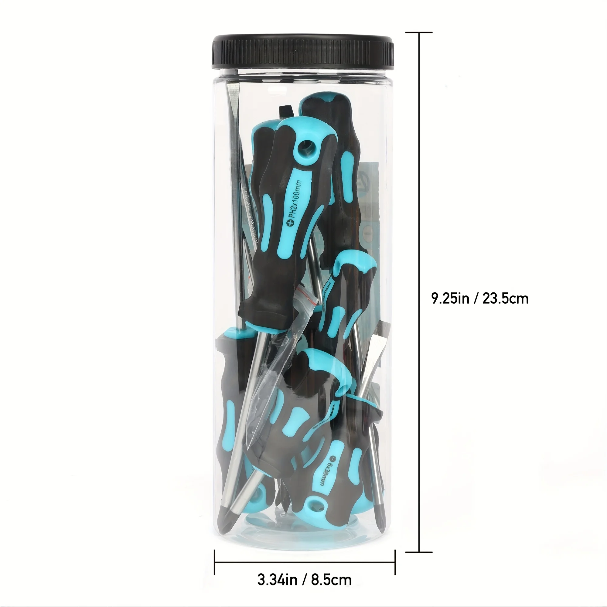 10pcs set of magnetic screwdrivers, 5 cross and 5 slotted professional buffer handle screwdrivers, and two key screwdrivers
10pcs set of magnetic screwdrivers, 5 cross and 5 slotted professional buffer handle screwdrivers, and two key screwdrivers