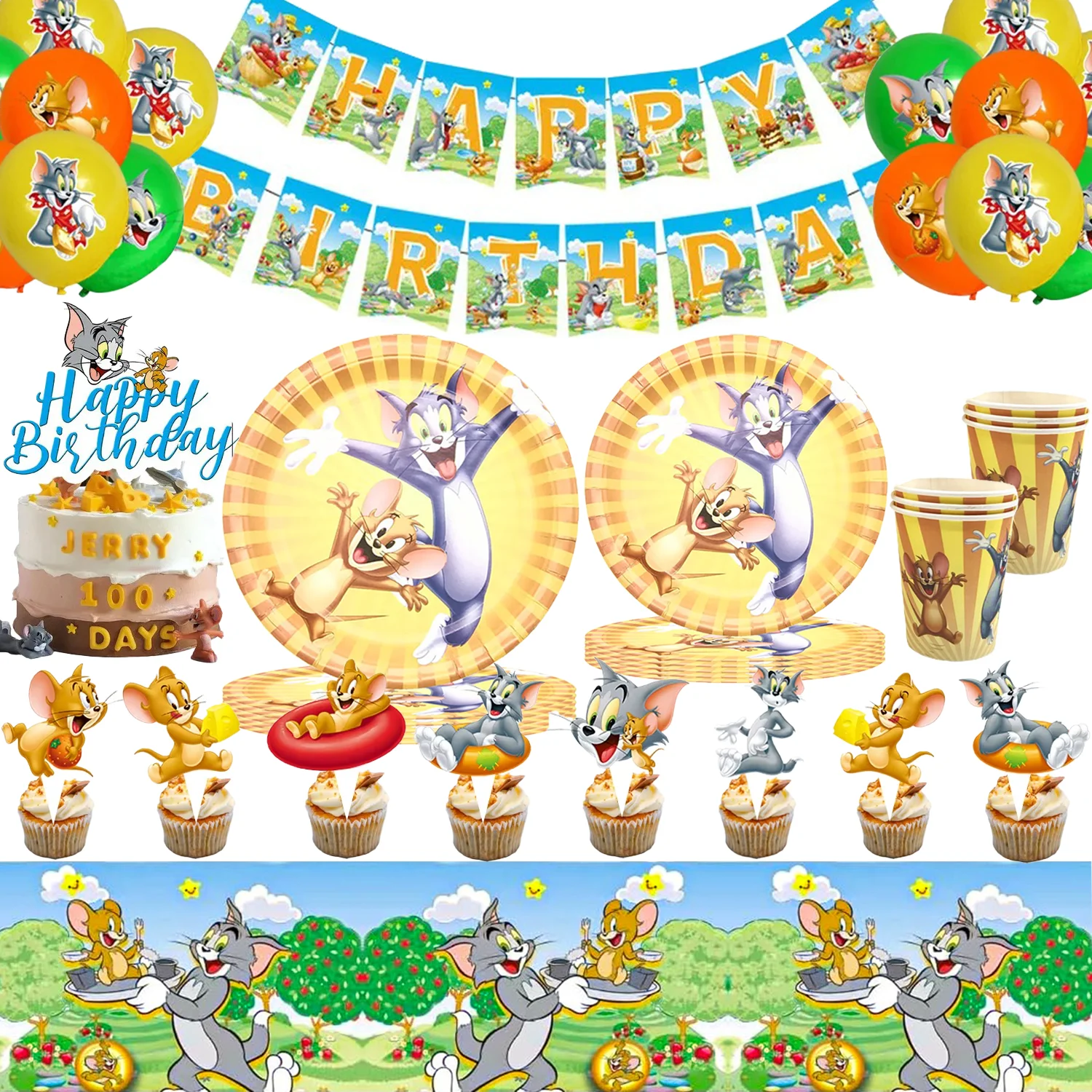 Cat Eat Mouse Tomed And Jerryed Balloons Happy Birthday Banner Party Decoration Cat Mouse Cake Topper Kids Tableware Background
Cat Eat Mouse Tomed And Jerryed Balloons Happy Birthday Banner Party Decoration Cat Mouse Cake Topper Kids Tableware Background