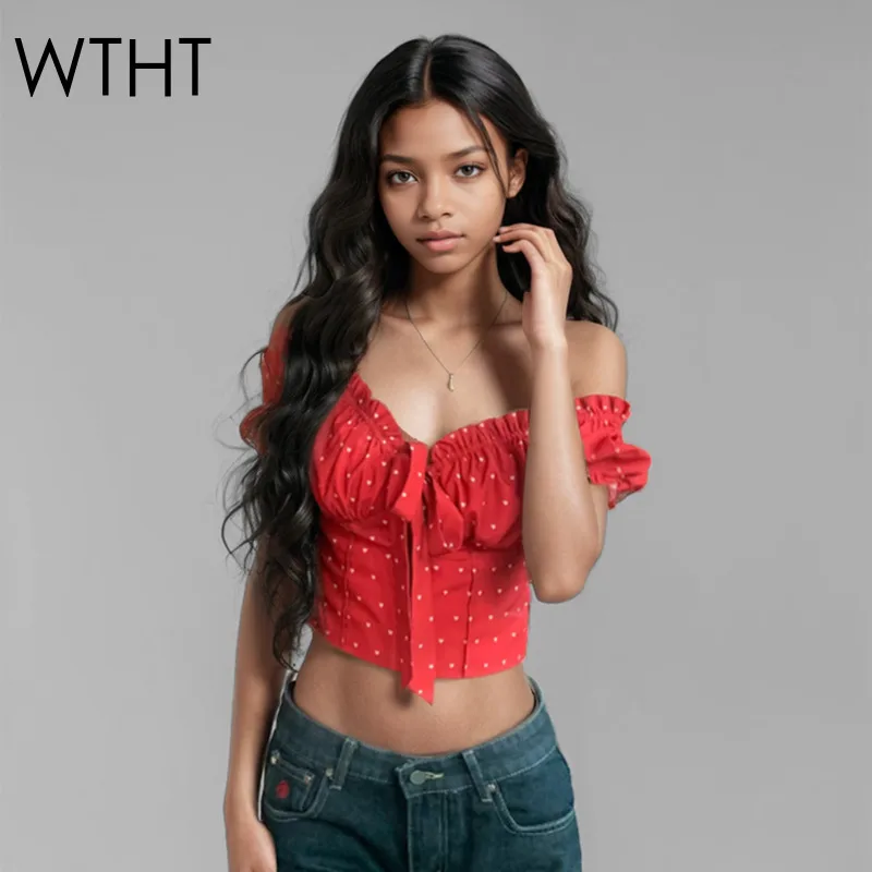 WTHT New Trendy Women's Wrinkled Edge Heart Polka Dot Print Design Tank Tops 2025 Spring Square Collar Camisole Female 1LS790
WTHT New Trendy Women's Wrinkled Edge Heart Polka Dot Print Design Tank Tops 2025 Spring Square Collar Camisole Female 1LS790