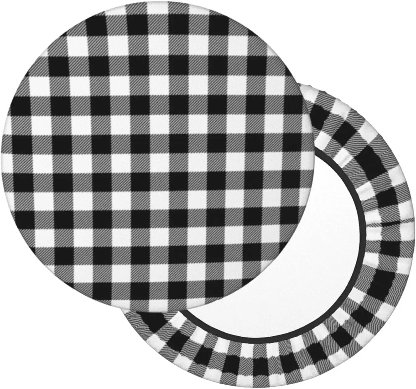 White And Bla Buff Plaid Gingham Tartan Round Bar Stool Cover 12 H, Soft Breathable Velvet Chair Seat Cushion Slipcover For
White And Bla Buff Plaid Gingham Tartan Round Bar Stool Cover 12 H, Soft Breathable Velvet Chair Seat Cushion Slipcover For
