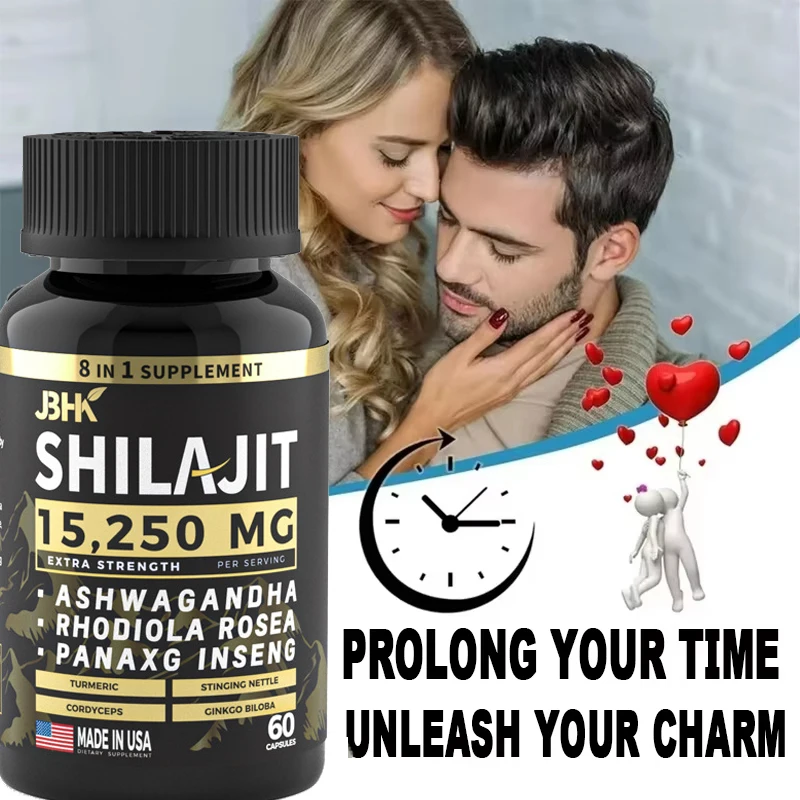 Добавка Shilajit & Ashwagandha, таблетки для выступлений для мужчин, капсулы выносливости и энергии
Добавка Shilajit & Ashwagandha, таблетки для выступлений для мужчин, капсулы выносливости и энергии