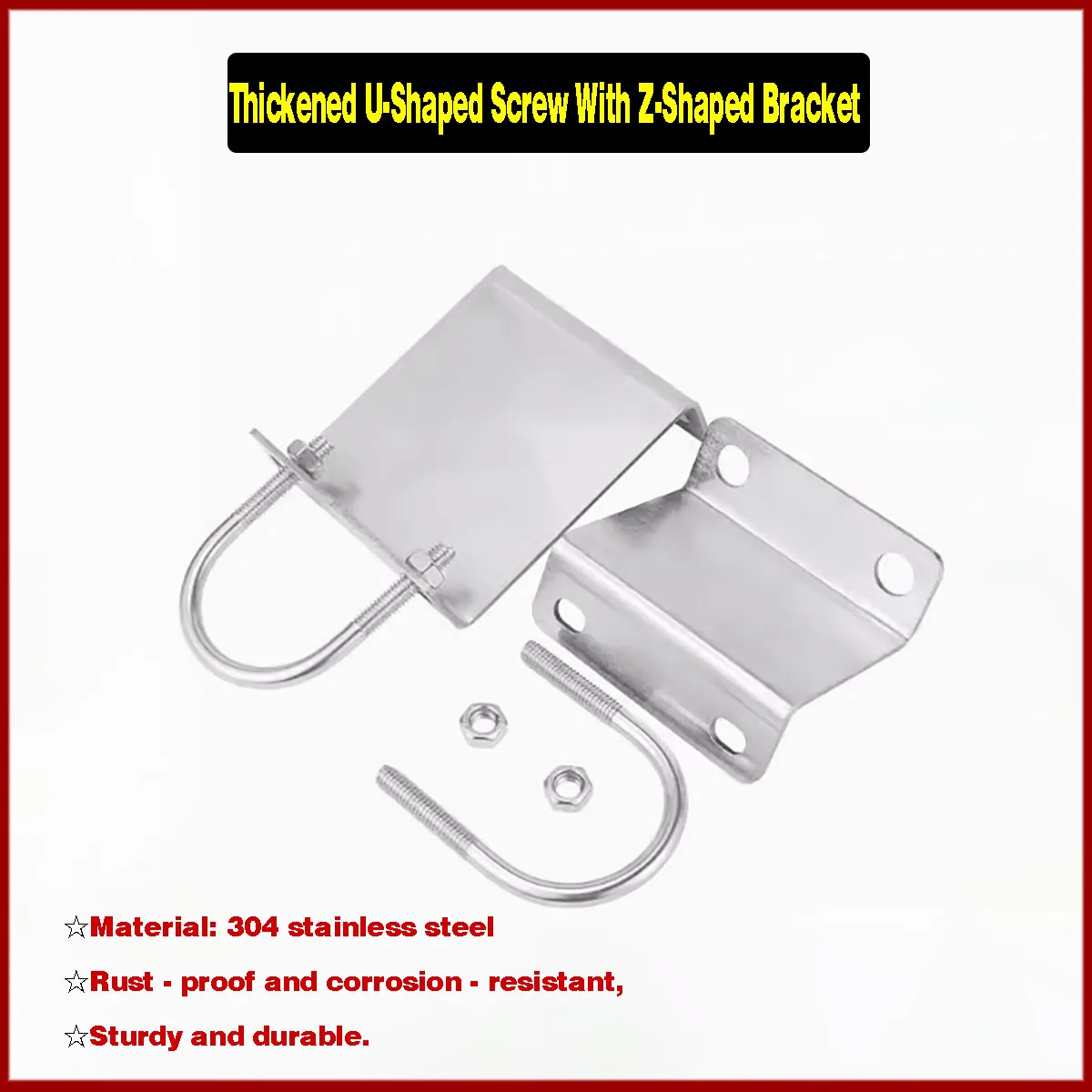 M6 Thickened U-Shaped Screw With Z-Shaped Bracket/Z-Shaped Off Wall Bracket, Natural Gas Pipeline Fixed Fire Water Pipe Bracket
M6 Thickened U-Shaped Screw With Z-Shaped Bracket/Z-Shaped Off Wall Bracket, Natural Gas Pipeline Fixed Fire Water Pipe Bracket