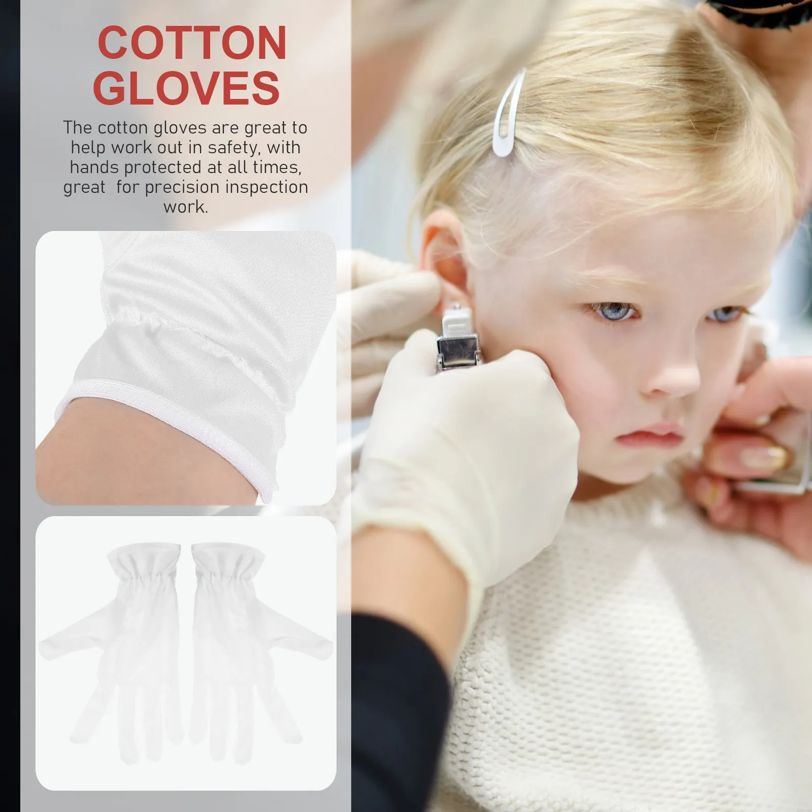 6Pairs Cotton Gloves for Jewelry Inspection Lightweight Gloves for Coin Art Handling and Precision Testing Tasks
6Pairs Cotton Gloves for Jewelry Inspection Lightweight Gloves for Coin Art Handling and Precision Testing Tasks