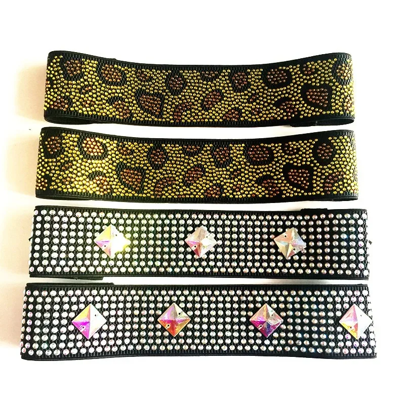 Customized Latin Dance Waist Cover Wide Belt Women's Colorful Diamond Performance Jazz Elastic DJ Accessories Belly Dance Belt
Customized Latin Dance Waist Cover Wide Belt Women's Colorful Diamond Performance Jazz Elastic DJ Accessories Belly Dance Belt