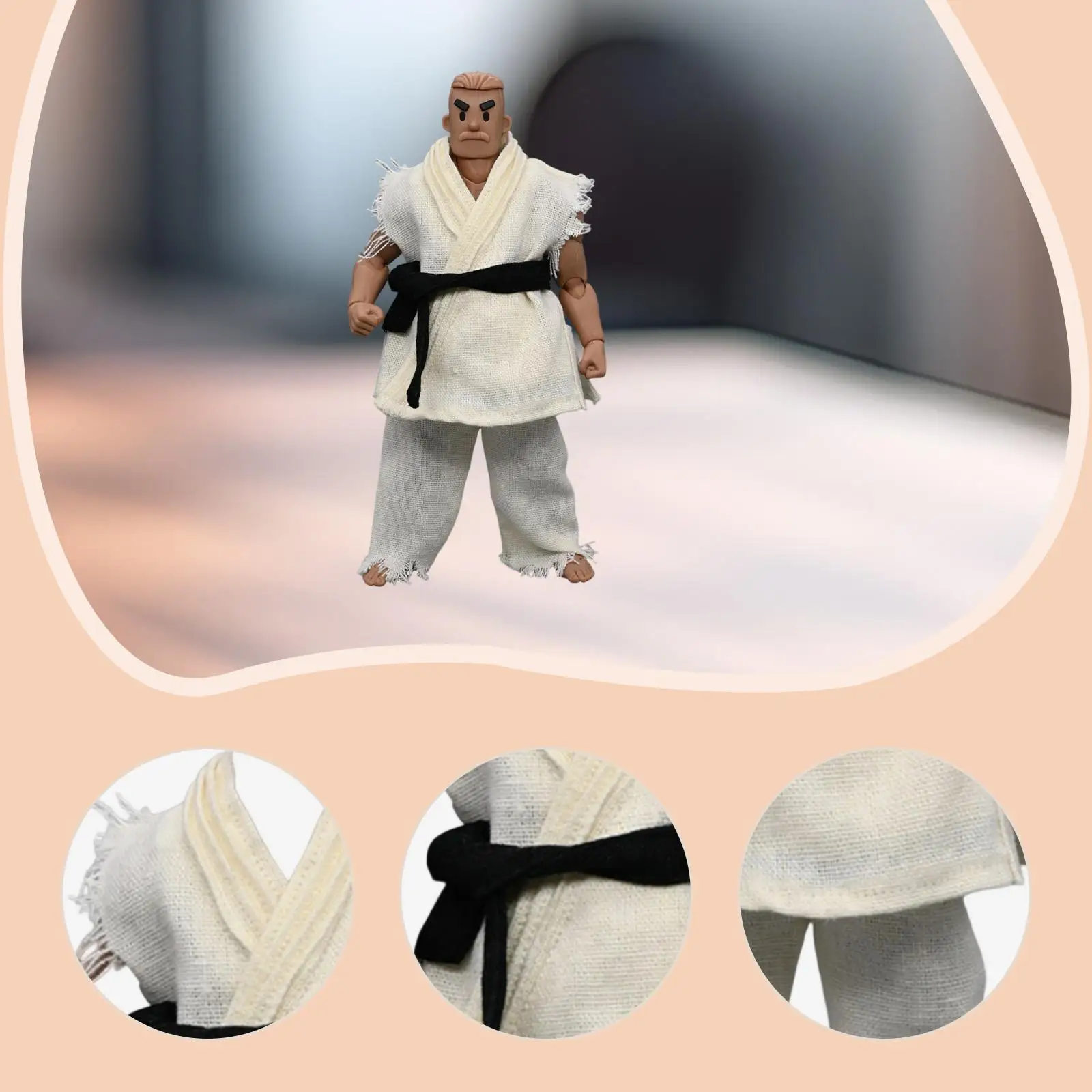 Miniature Figure Uniform Cloth Men Judo Suit 1/12 Action Figure Clothing Top Pants Belt for
Miniature Figure Uniform Cloth Men Judo Suit 1/12 Action Figure Clothing Top Pants Belt for