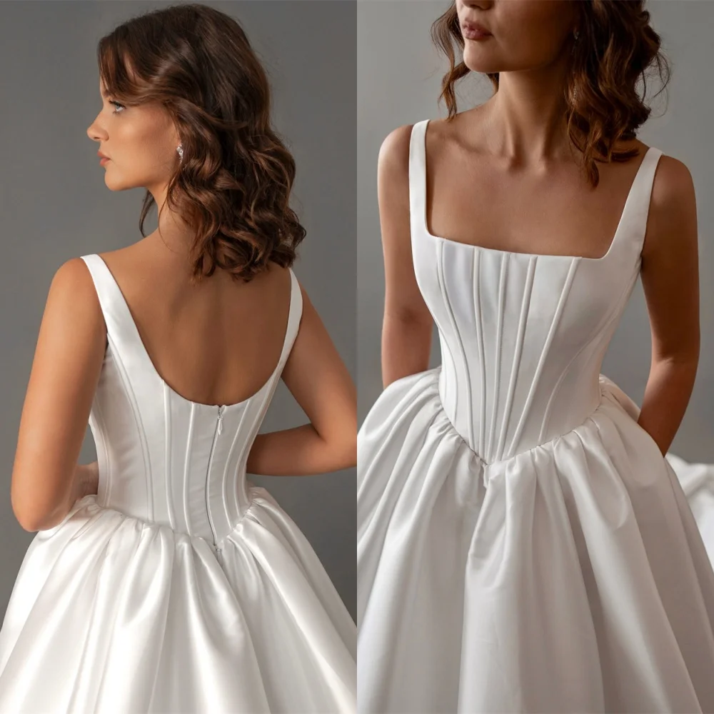 Customized Fashion Satin Wedding Dresses Dreamy Strapless Heavy Industry Wedding Dresses Bride Gowns Zipper Back Wedding Guest
Customized Fashion Satin Wedding Dresses Dreamy Strapless Heavy Industry Wedding Dresses Bride Gowns Zipper Back Wedding Guest