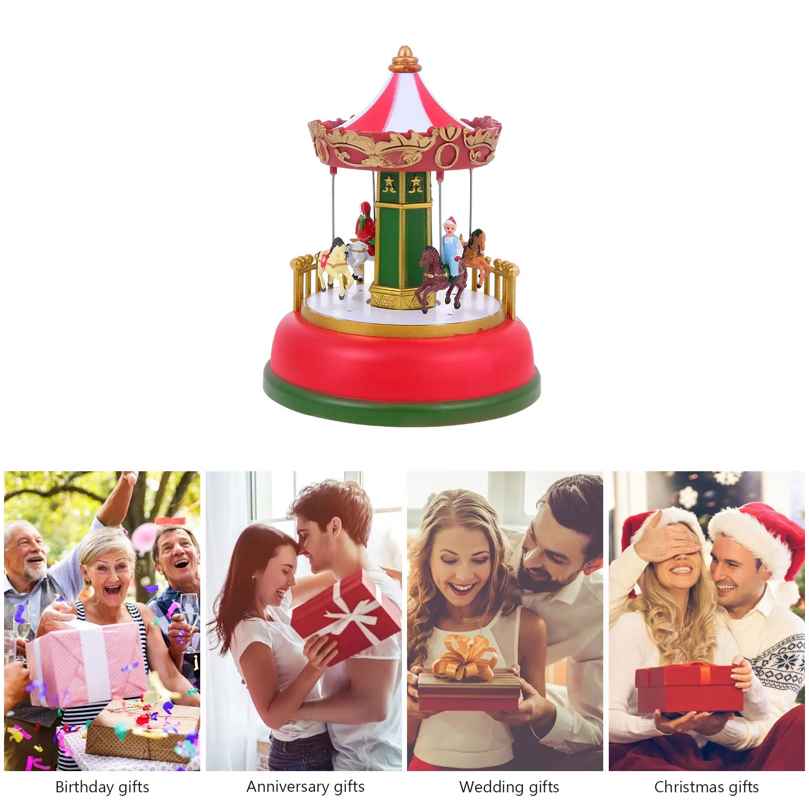 1pc Luminous Music Carousel Rotating Plastic Melody Box For Christmas Gift Kids Room Desktop Decor Festival Decoration
1pc Luminous Music Carousel Rotating Plastic Melody Box For Christmas Gift Kids Room Desktop Decor Festival Decoration