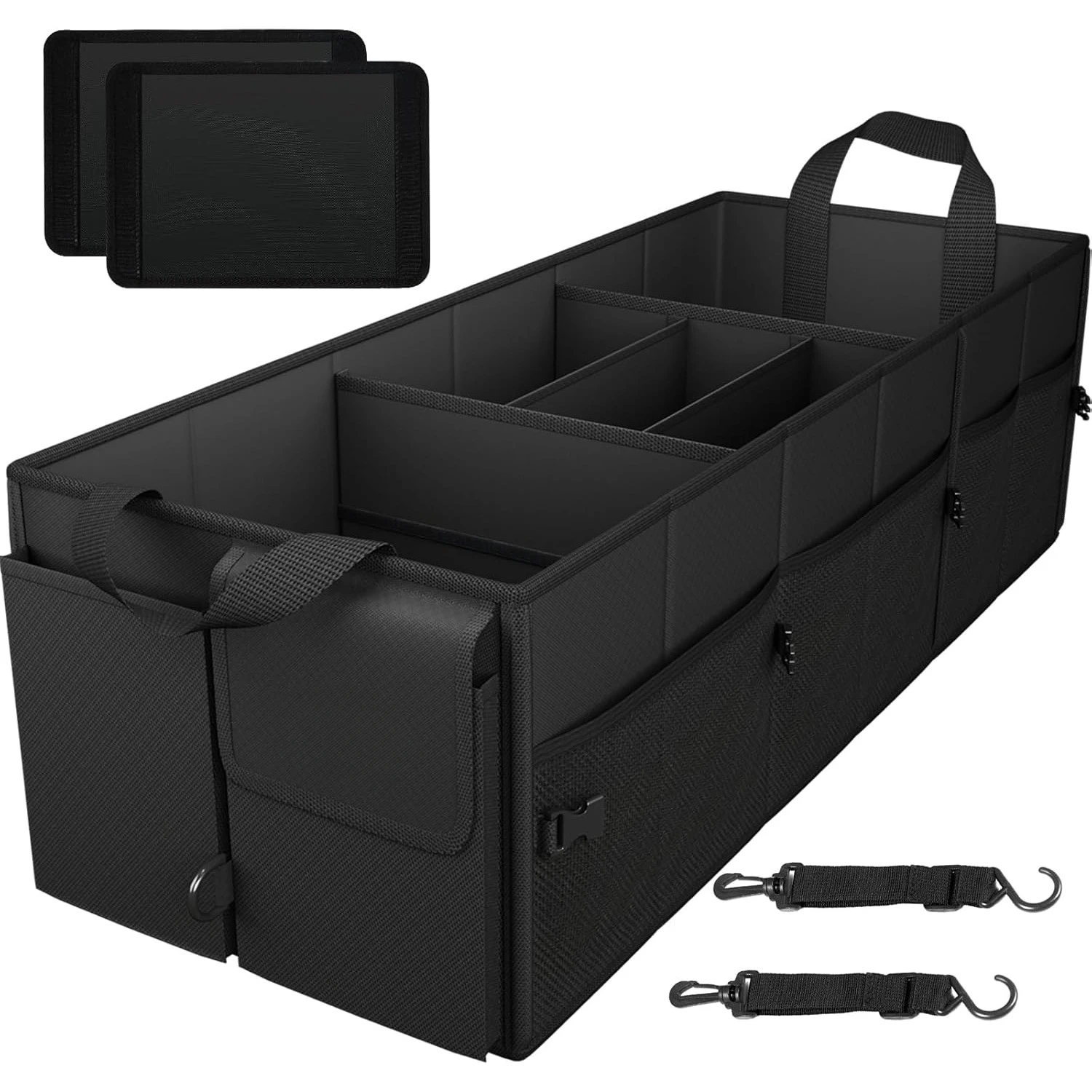 Extra Large Trunk Organizer 98L Collapsible Car Storage Trunk Organizer with Removable Dividers & Adjustable Securing Straps
Extra Large Trunk Organizer 98L Collapsible Car Storage Trunk Organizer with Removable Dividers & Adjustable Securing Straps