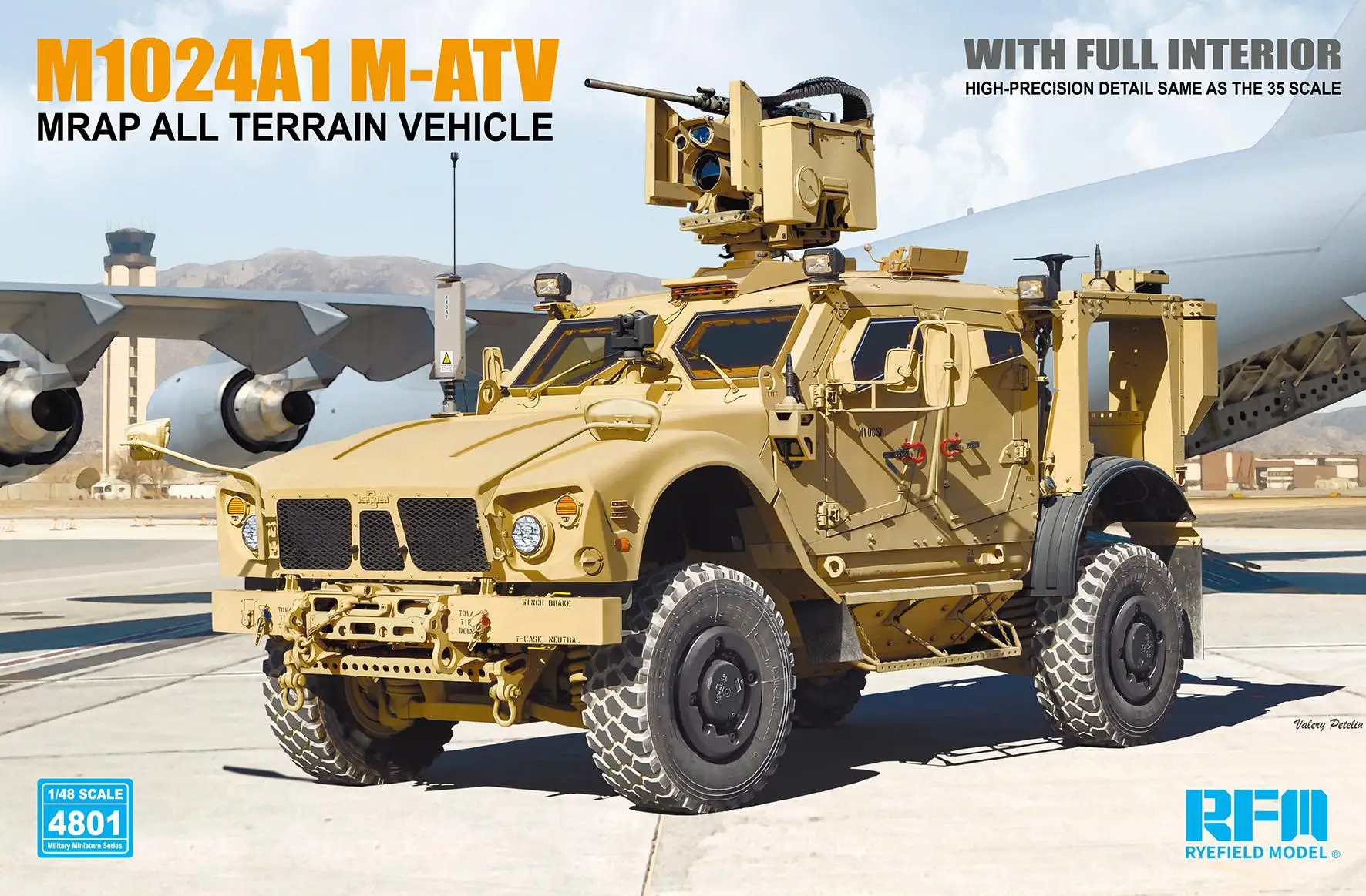 RYEFIELD RM4801 1/48 SCALE M1024A1 M-ATV с полным интерьером, комплект высокоточных деталей
RYEFIELD RM4801 1/48 SCALE M1024A1 M-ATV с полным интерьером, комплект высокоточных деталей