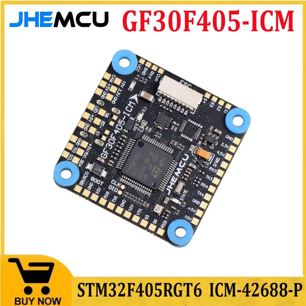 JHEMCU GF30F405-ICM Baro OSD BalckBox 5 в 10 в Dual BEC F405 Контроллер полета 3-8S 30x30 мм для радиоуправляемых FPV запчастей для фристайла
JHEMCU GF30F405-ICM Baro OSD BalckBox 5 в 10 в Dual BEC F405 Контроллер полета 3-8S 30x30 мм для радиоуправляемых FPV запчастей для фристайла