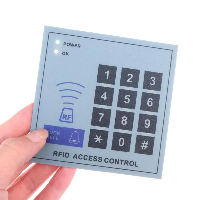 Keypad Mask Panel Coating For Keypad IC ID Access Control System Device Machine Security Proximity Entry Door Lock