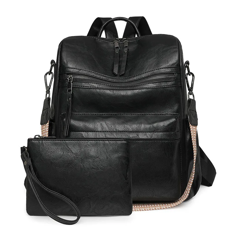 Nesitu Large Capacity Vintage A4 Black Brown Coffee PU Leather Men Women's Backpack 2 in 1 Girl Female Travel Shoulder Bag M0398
Nesitu Large Capacity Vintage A4 Black Brown Coffee PU Leather Men Women's Backpack 2 in 1 Girl Female Travel Shoulder Bag M0398