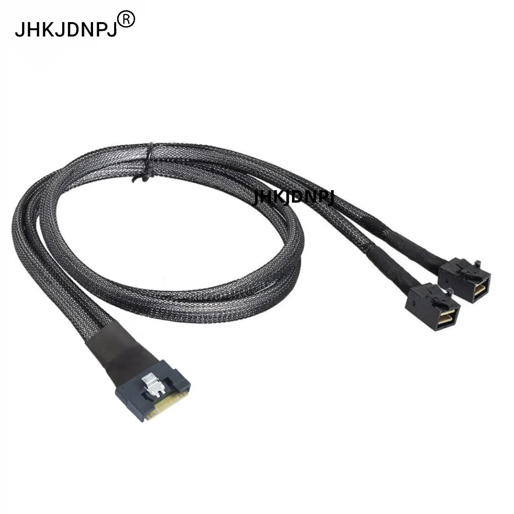 Slimline SAS 4.0 SFF-8654 8i to 2 * Mini SAS HD SFF-8643 36Pin 4i Server Hard Disk Data Extension Cable
Slimline SAS 4.0 SFF-8654 8i to 2 * Mini SAS HD SFF-8643 36Pin 4i Server Hard Disk Data Extension Cable