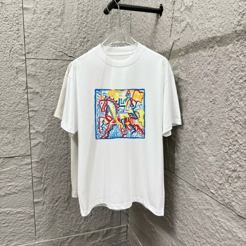 Trend Printed T-shirt Men's New Summer Luxury Brand Short-sleeved Comfortable and Versatile Couple Top Loose Casual Clothing
Trend Printed T-shirt Men's New Summer Luxury Brand Short-sleeved Comfortable and Versatile Couple Top Loose Casual Clothing
