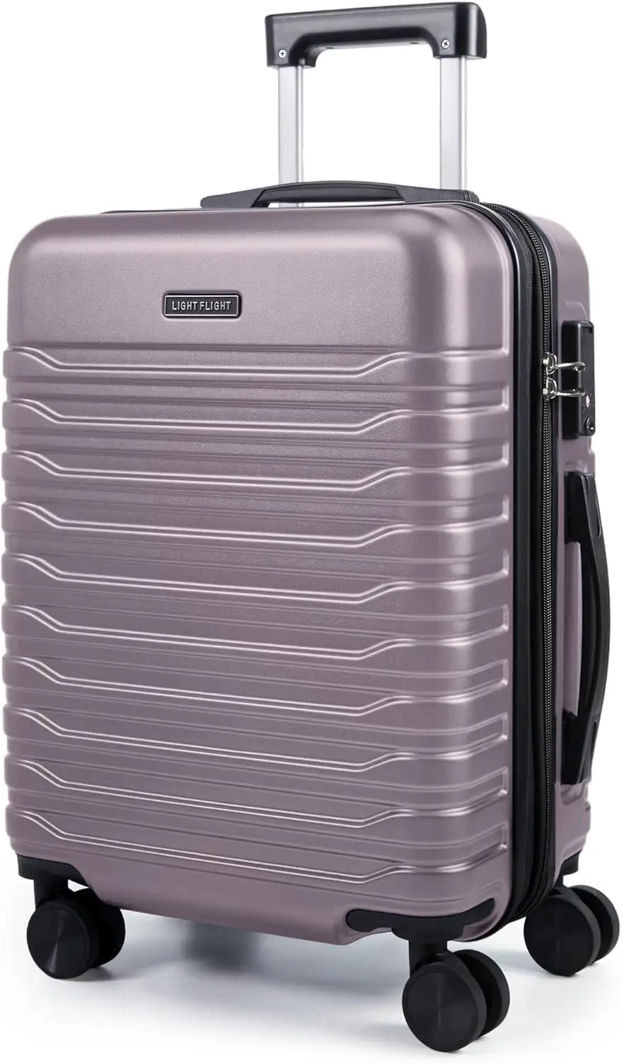 Expandable 20 Inch Lightweight Hard Shell Carry On Luggage with Double Spinner Wheels, TSA Lock, Rose Purple, Airline Approved
Expandable 20 Inch Lightweight Hard Shell Carry On Luggage with Double Spinner Wheels, TSA Lock, Rose Purple, Airline Approved
