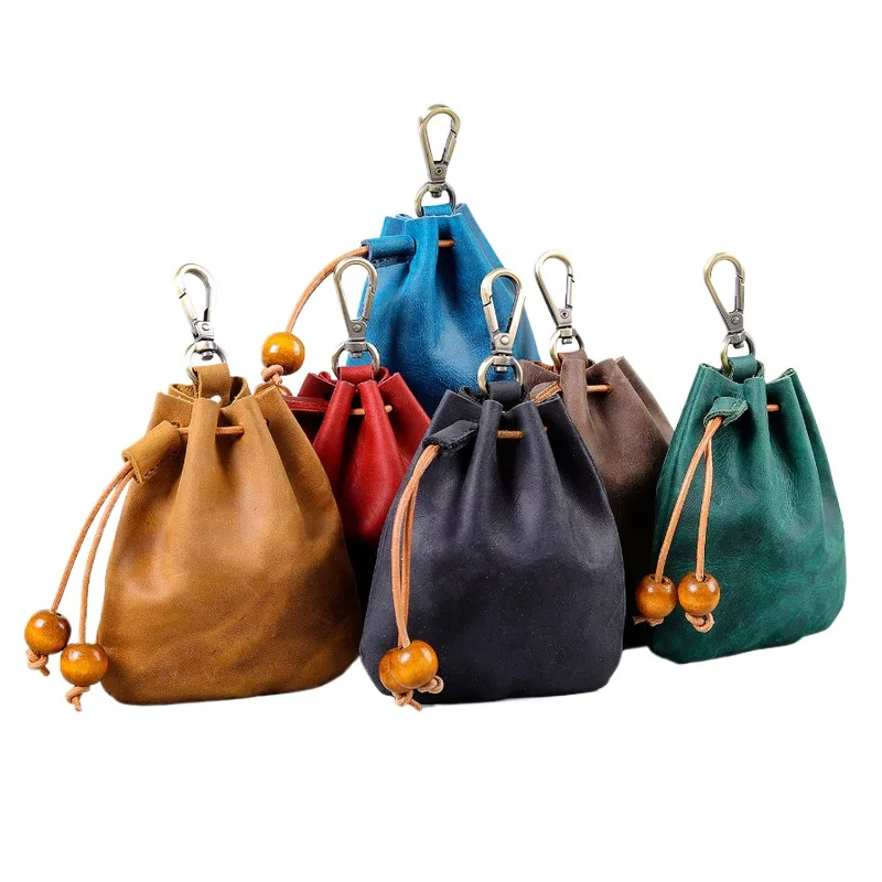 Genuine Leather Coin Purse Men Women Coin Wallet Crazy Horse Leather Vintage Money Pocket Drawstring Storage Bag Card Holder
Genuine Leather Coin Purse Men Women Coin Wallet Crazy Horse Leather Vintage Money Pocket Drawstring Storage Bag Card Holder