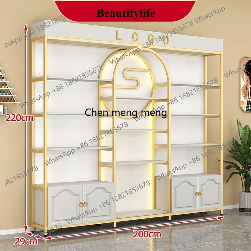 F185 Modern Luxury Cosmetics Display Cabinet Nordic Creative Beauty Salon Skin Care Products Cabinet Shelf Office Furniture
F185 Modern Luxury Cosmetics Display Cabinet Nordic Creative Beauty Salon Skin Care Products Cabinet Shelf Office Furniture