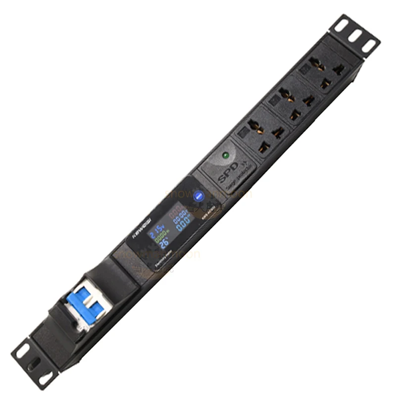 Network Cabinet Rack PDU Power Strip Digital Meter 3 Ways Universal outlet extension electrica SPD 16A air switch breake
Network Cabinet Rack PDU Power Strip Digital Meter 3 Ways Universal outlet extension electrica SPD 16A air switch breake