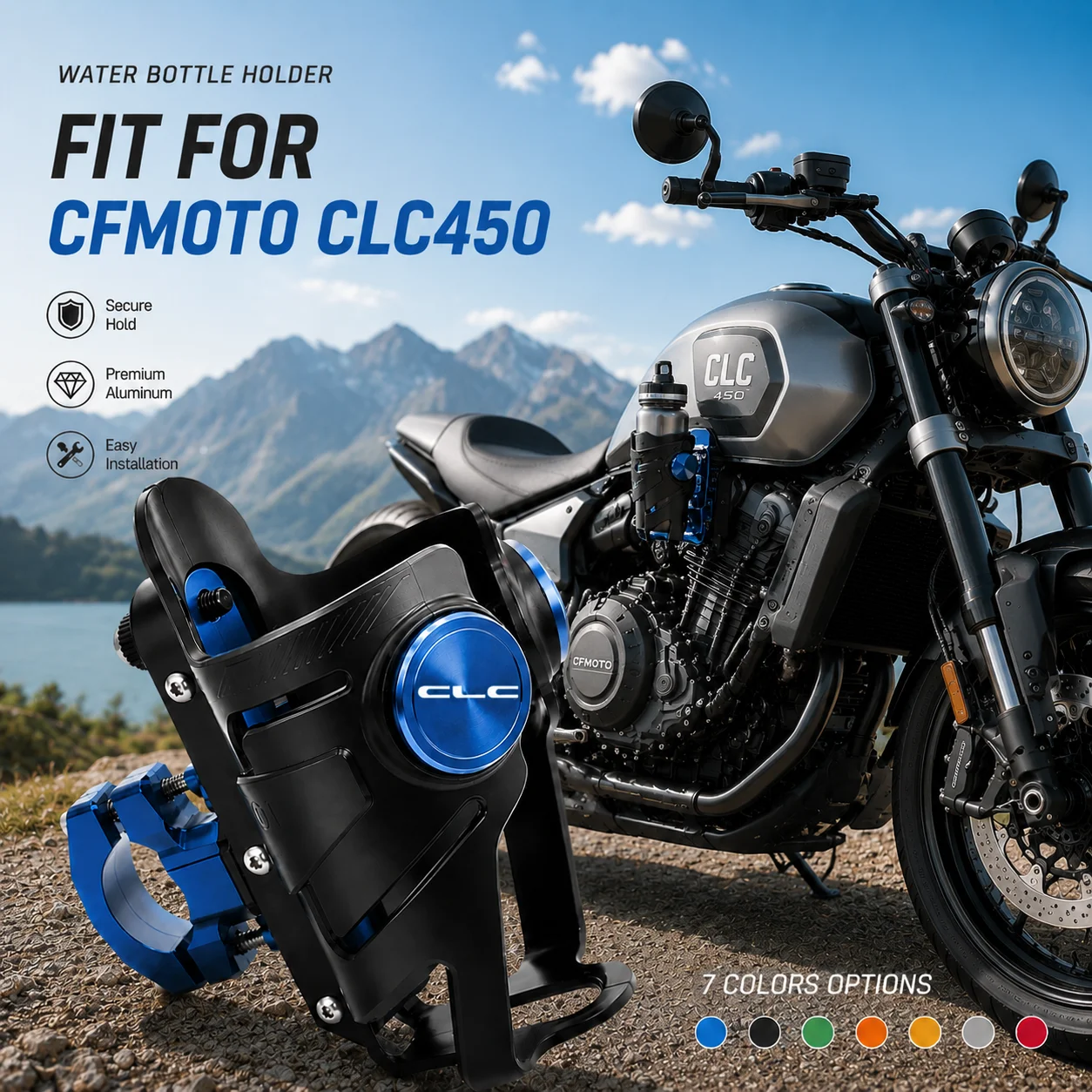 Motorcycle Water Bottle Holder For CFMOTO CL-C450 CLC 450 Coffee Beverage Tea Cup Support Modification Accessories
Motorcycle Water Bottle Holder For CFMOTO CL-C450 CLC 450 Coffee Beverage Tea Cup Support Modification Accessories