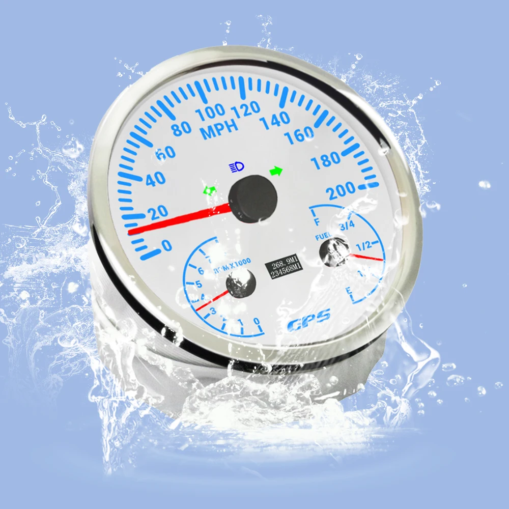 ELING 110mm Car 3in1 0-120 0-200 km/h MPH Speedometer GPS with 0-8000RPM Tachometer Fuel Level 12V 24V with 7 Colors Backlights
ELING 110mm Car 3in1 0-120 0-200 km/h MPH Speedometer GPS with 0-8000RPM Tachometer Fuel Level 12V 24V with 7 Colors Backlights