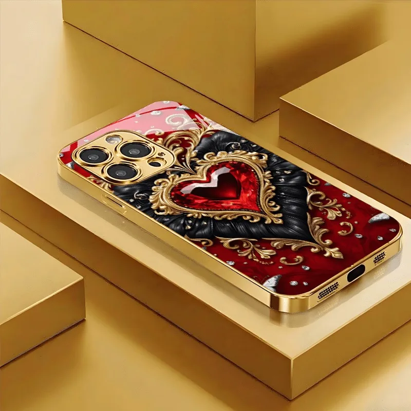 Red Heart Pattern Tempered Glass Phone Case For Samsung Galaxy S25 Ultra S24 S23 Plus S25 FE S23Ultra Valentine's Day Gift Cover
Red Heart Pattern Tempered Glass Phone Case For Samsung Galaxy S25 Ultra S24 S23 Plus S25 FE S23Ultra Valentine's Day Gift Cover