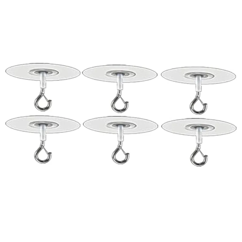 6 Pcs No Drilling Accessories Parts Adhesive Ceiling Hooks For Popcorn Concrete Textured Ceiling Wall Surface
6 Pcs No Drilling Accessories Parts Adhesive Ceiling Hooks For Popcorn Concrete Textured Ceiling Wall Surface