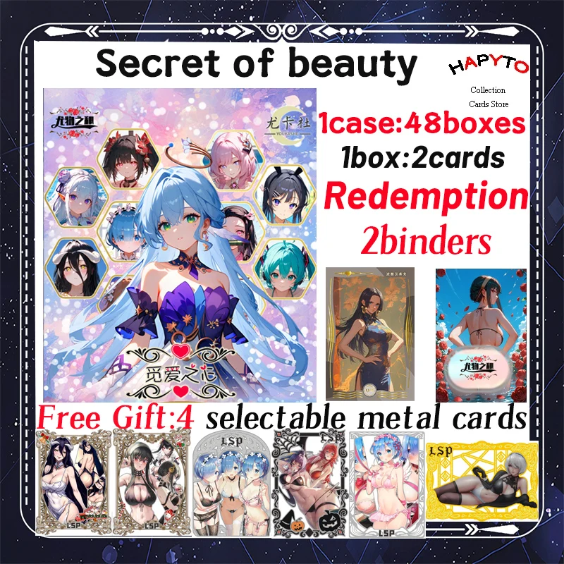 2024 Newest Secret of Beauty A5 Size Waifu Goddess Story Collection Card Swimsuit Bikini Booster Box Habbies Gift
2024 Newest Secret of Beauty A5 Size Waifu Goddess Story Collection Card Swimsuit Bikini Booster Box Habbies Gift