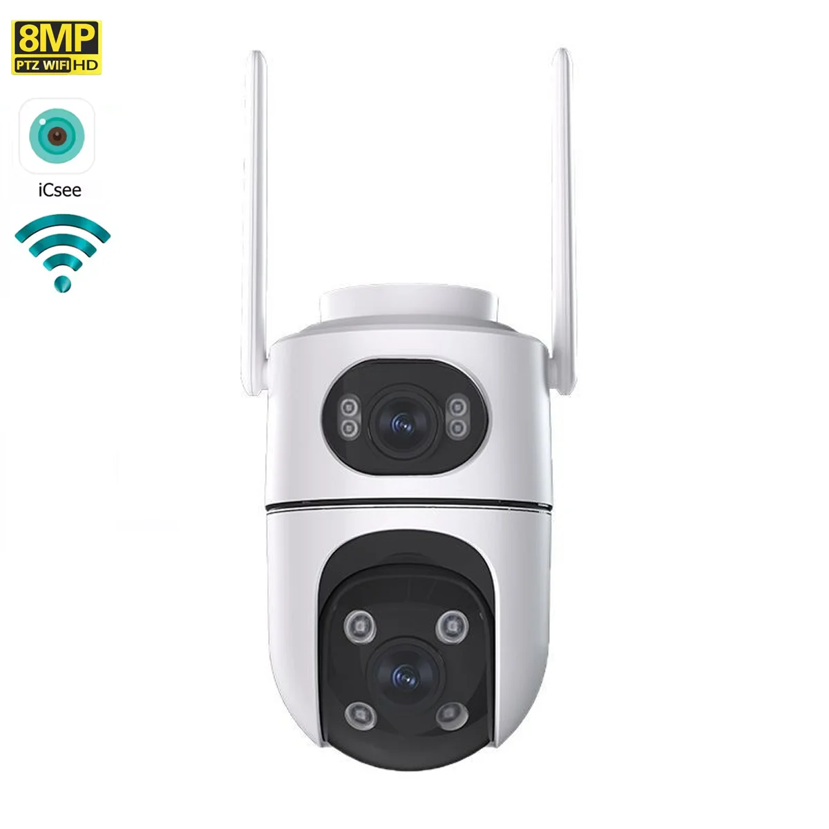 Wireless Security Camera 4K, Dual 4MP Lenses, AI Human Detection, Two - Way Audio, Cloud/SD Storage, Works with Alexa & Google
Wireless Security Camera 4K, Dual 4MP Lenses, AI Human Detection, Two - Way Audio, Cloud/SD Storage, Works with Alexa & Google
