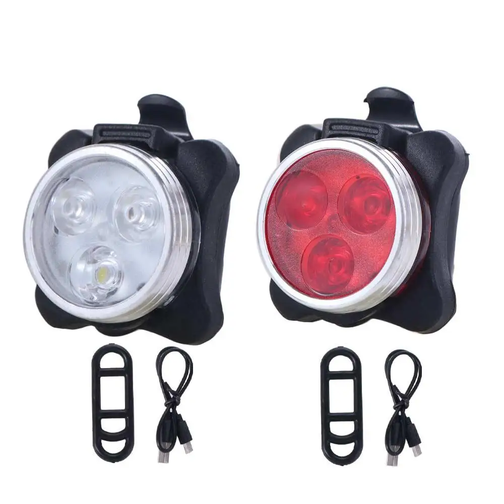 USB Rechargeable Cycling Bike Taillight Front Headlight 4 Light Mode Mountain Bike Light Flashlight Rear Back Bicycle Lamp
USB Rechargeable Cycling Bike Taillight Front Headlight 4 Light Mode Mountain Bike Light Flashlight Rear Back Bicycle Lamp
