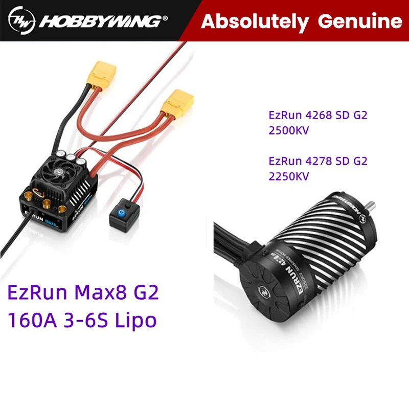 Hobbywing 1:8 Rc Model Car Esc Motor Power Hobbywing Max8 G2 160a Induction Esc Motor 4268sd 4278sd G2 22500kv-2500kv Power
Hobbywing 1:8 Rc Model Car Esc Motor Power Hobbywing Max8 G2 160a Induction Esc Motor 4268sd 4278sd G2 22500kv-2500kv Power