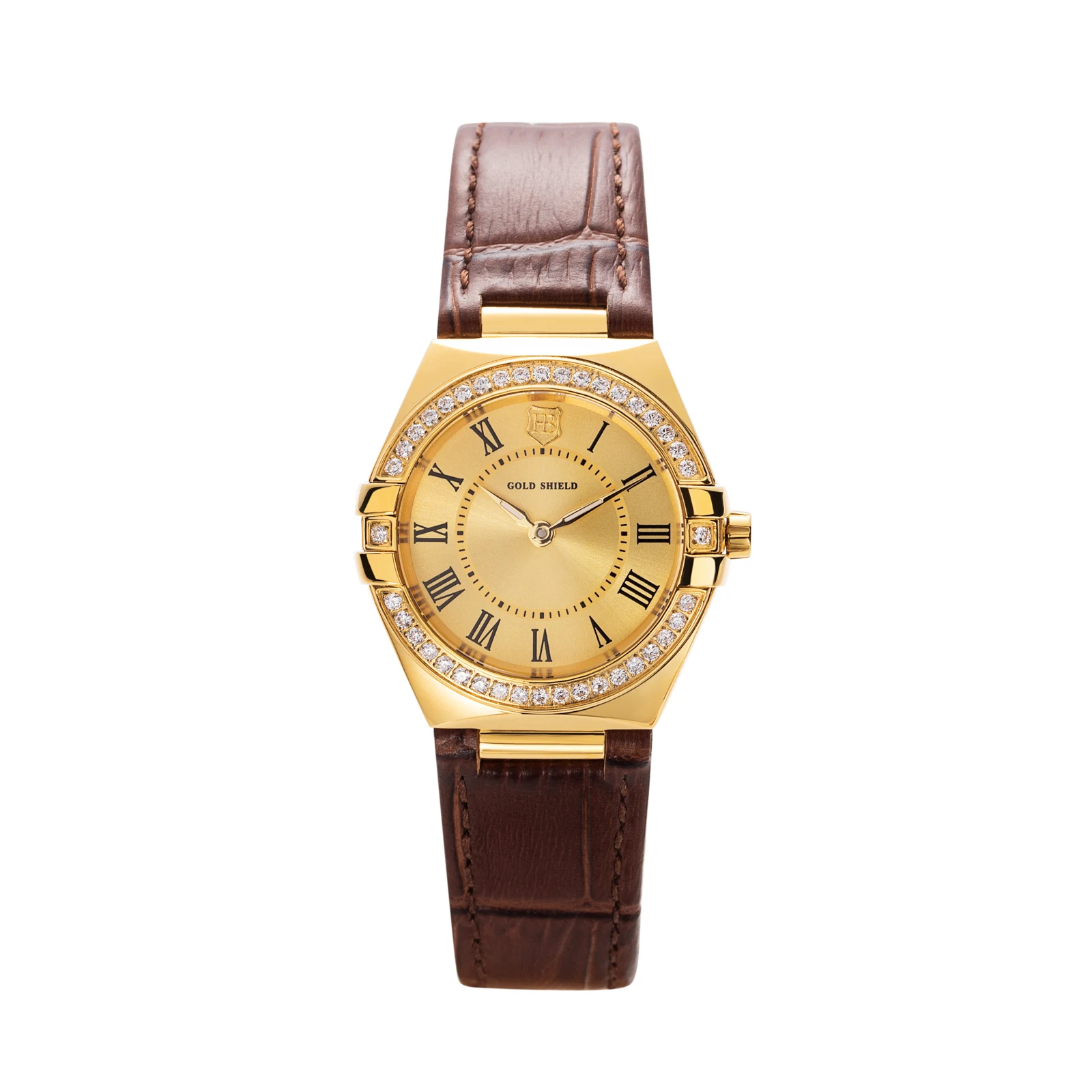 Classic Women Quartz Watch 29mm 24K Gold Elegant Ladies Calendar Watches Brown Leather Strap Waterproof Gifts for Women
Classic Women Quartz Watch 29mm 24K Gold Elegant Ladies Calendar Watches Brown Leather Strap Waterproof Gifts for Women