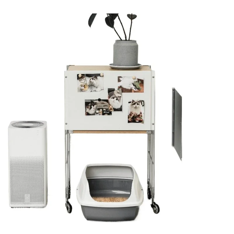 Storage rack The storage rack above the cat litter box is a multi-layer pet supplies storage rack
Storage rack The storage rack above the cat litter box is a multi-layer pet supplies storage rack