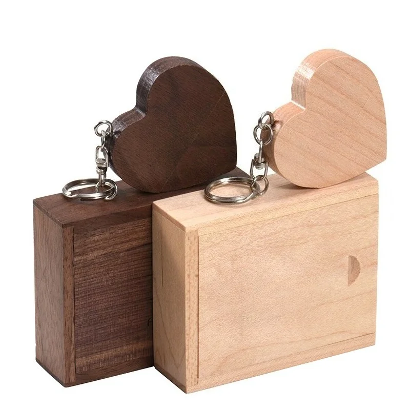 Wooden Heart USB Flash Drive 128GB Free Key Chain Memory Stick Creative Gift Pen Drive 64GB Real Capacity Wood box Pendrive 32GB
Wooden Heart USB Flash Drive 128GB Free Key Chain Memory Stick Creative Gift Pen Drive 64GB Real Capacity Wood box Pendrive 32GB
