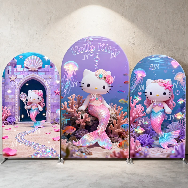 Hello Kitty Arch Backdrop Cover Sanrio Children's party and home background wall photo props, magical ocean style decoration
Hello Kitty Arch Backdrop Cover Sanrio Children's party and home background wall photo props, magical ocean style decoration