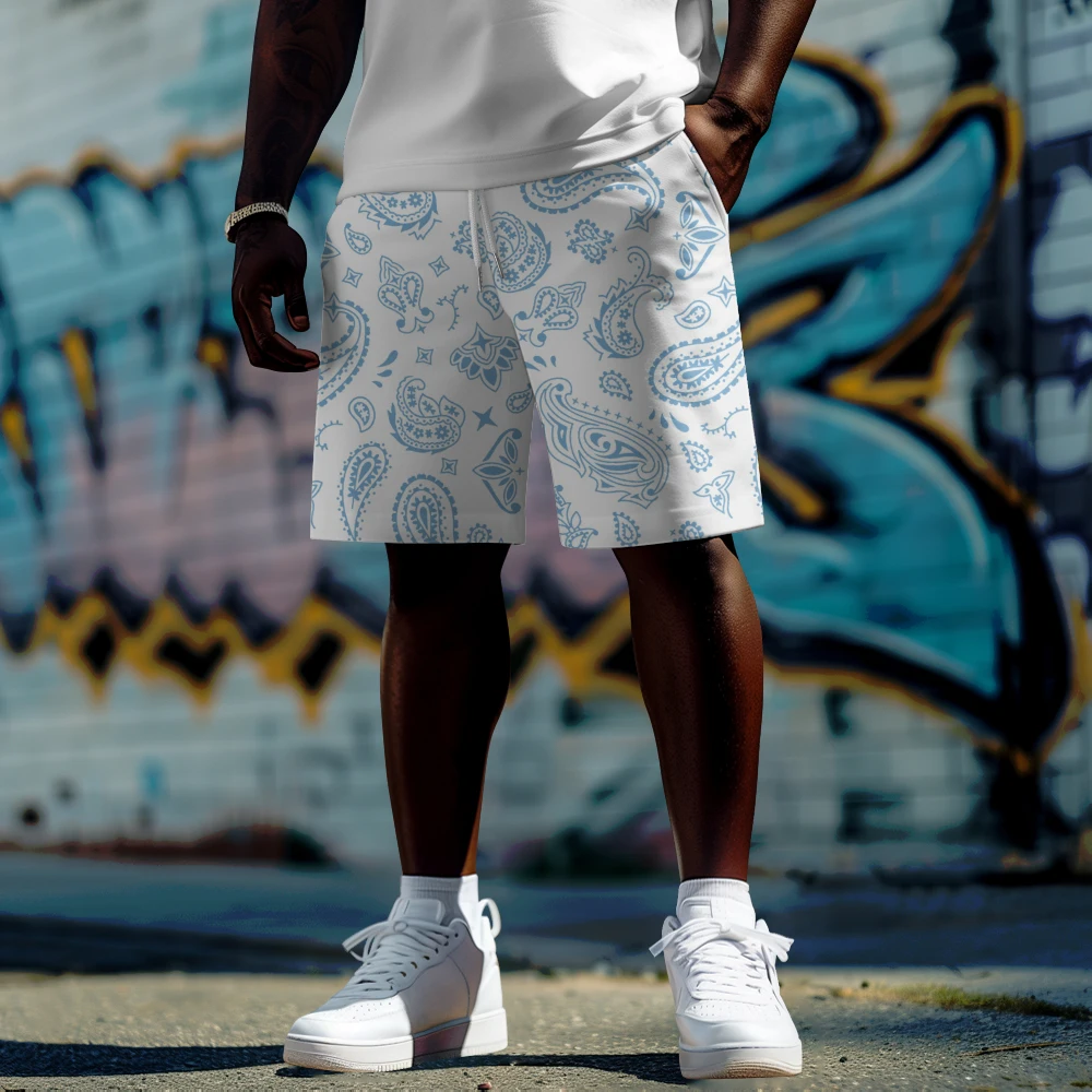 Summer men Large shorts Hawaiian Blue cashew print shorts Daily casual sports shorts pants
Summer men Large shorts Hawaiian Blue cashew print shorts Daily casual sports shorts pants