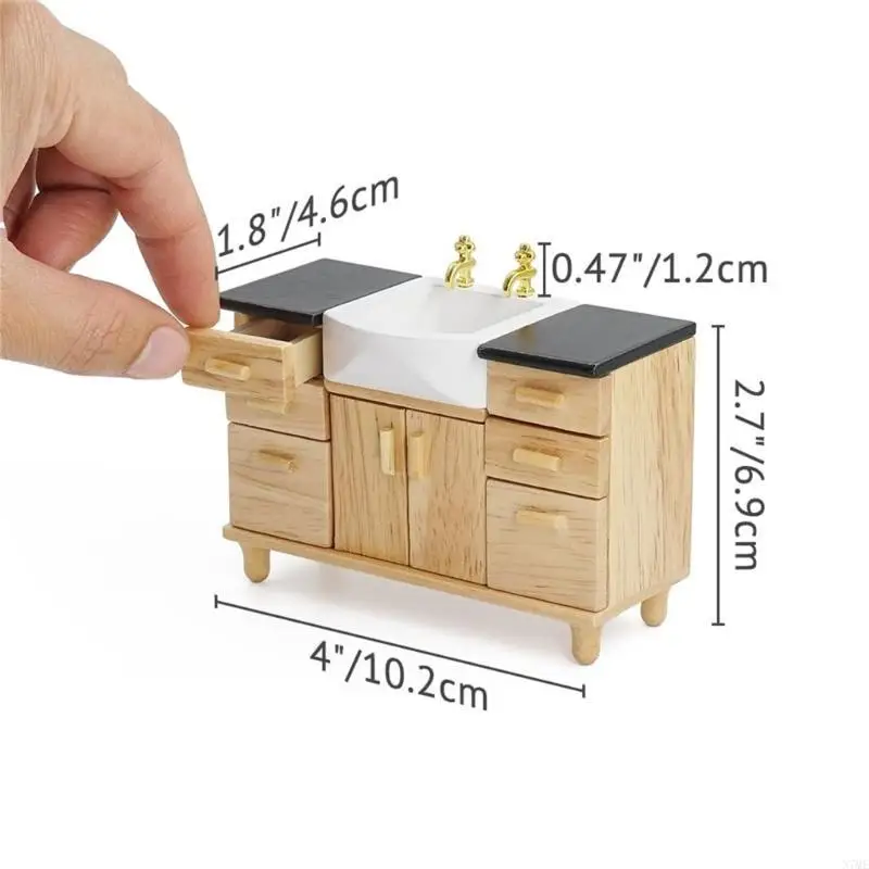 N7ME Miniature Wash Sink Cabinet 1/12 Scale Dollhouses Interiors Model Furniture
N7ME Miniature Wash Sink Cabinet 1/12 Scale Dollhouses Interiors Model Furniture