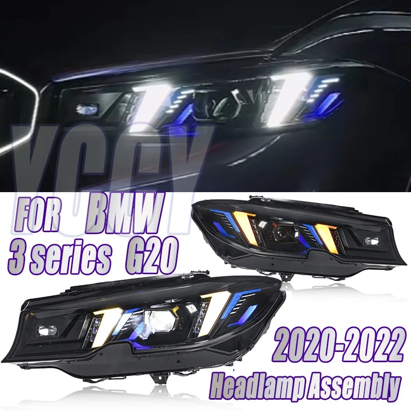 Светодиодные фары в сборе для BMW 3 серии G20 2020-2022, светодиодные фары Plug and Play с полным светодиодным обновлением, модернизирующие фары
Светодиодные фары в сборе для BMW 3 серии G20 2020-2022, светодиодные фары Plug and Play с полным светодиодным обновлением, модернизирующие фары