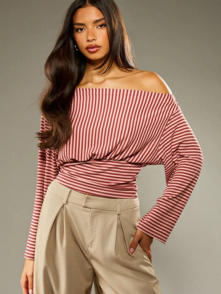 Off Shoulder T Shirts For Women Streetwear Striped Crop Top Y2k Accessories Feminist Clothes Long Sleeve Camisetas Ropa De Mujer
Off Shoulder T Shirts For Women Streetwear Striped Crop Top Y2k Accessories Feminist Clothes Long Sleeve Camisetas Ropa De Mujer