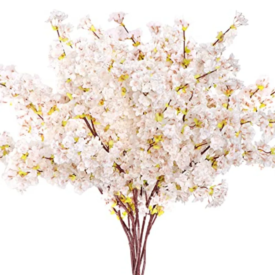 Pcs Silk Cherry Blossom Branches Cherry Blossom Tree Stems Long Stem Artificial Flowers for Tall Vase Flowers for Home Wedding
Pcs Silk Cherry Blossom Branches Cherry Blossom Tree Stems Long Stem Artificial Flowers for Tall Vase Flowers for Home Wedding