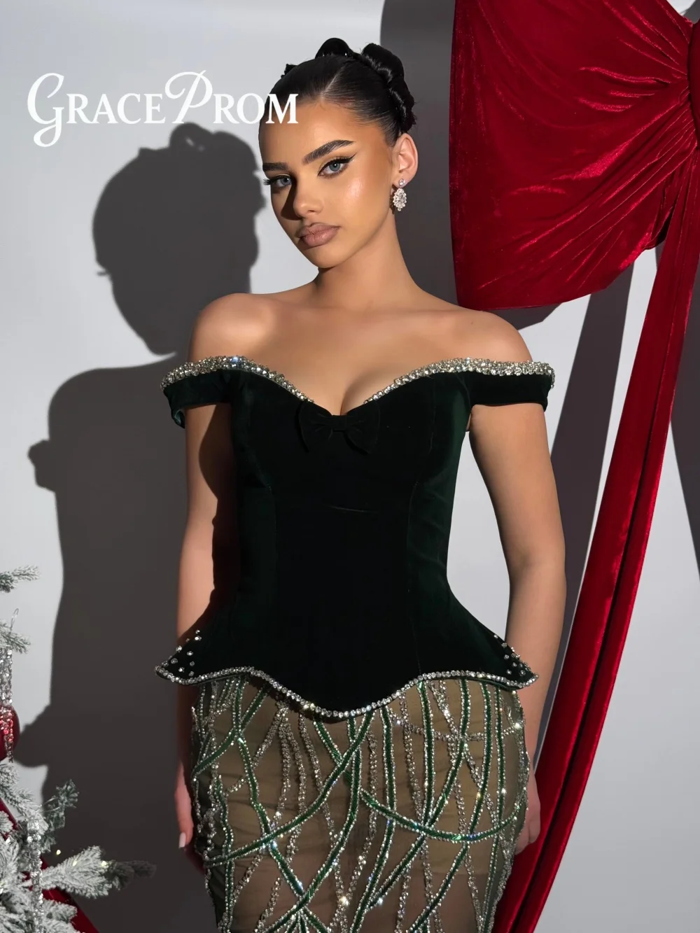 Romantic Off The Shoulder Evening Dress 2026 Elegant Crystal Beaded Crystal Carpet Gown Sparkling Sequin Floor Length Party Gown
Romantic Off The Shoulder Evening Dress 2026 Elegant Crystal Beaded Crystal Carpet Gown Sparkling Sequin Floor Length Party Gown