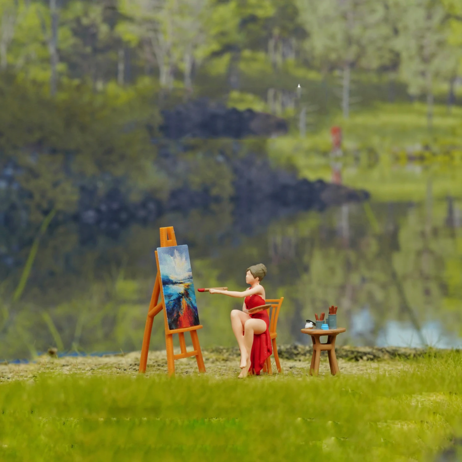 Minifigure 1/64 Painter Miniature Figure Model Props Creative Photography Display Collection DIY Craft Decoration Hobby Figures
Minifigure 1/64 Painter Miniature Figure Model Props Creative Photography Display Collection DIY Craft Decoration Hobby Figures