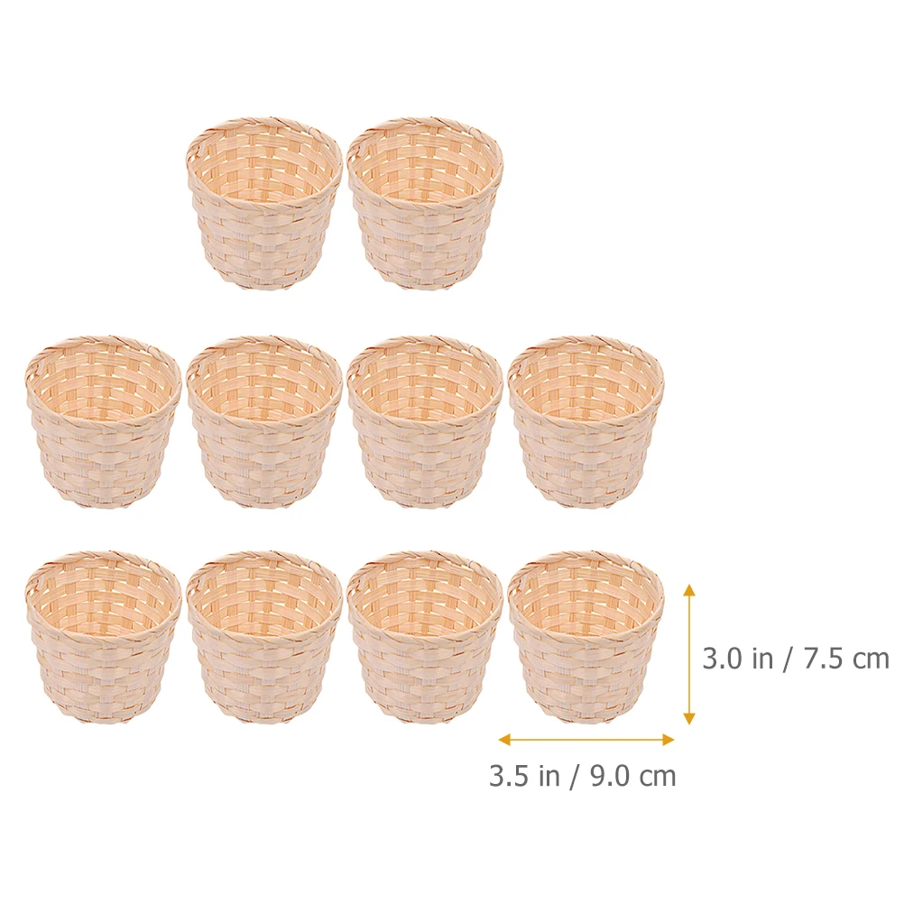 10 Pcs Bamboo Basket Woven Storage ganizer Lightweight Home Decor Food Snack Container Handmade Farmhouse Style
10 Pcs Bamboo Basket Woven Storage ganizer Lightweight Home Decor Food Snack Container Handmade Farmhouse Style