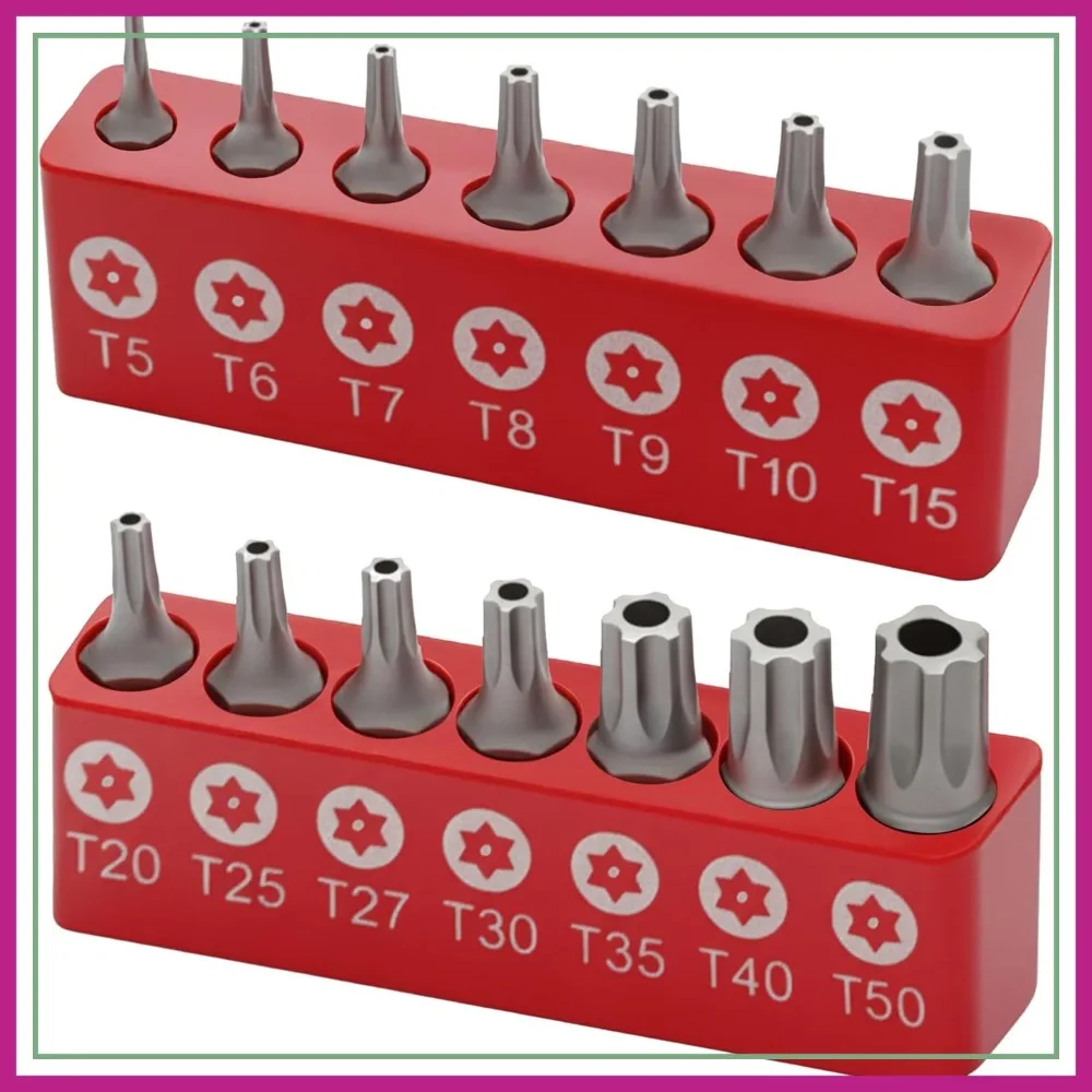 15Pc Torx Star Bit Set - T5 to T50, Security Tamper Proof, Hollow Torque Kit
15Pc Torx Star Bit Set - T5 to T50, Security Tamper Proof, Hollow Torque Kit