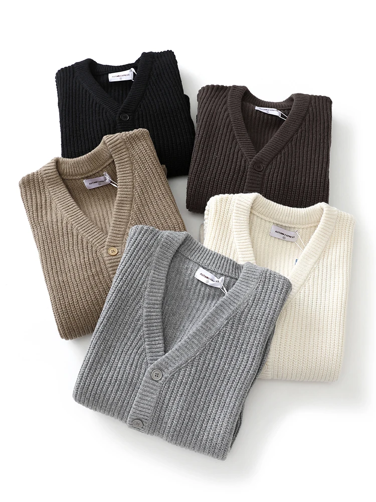 American Retro Loose Knitted V-Ne Sweater Cardigan Casual Lazy Warm Outerwear for Youth Autumn Spring Season Long Sve
American Retro Loose Knitted V-Ne Sweater Cardigan Casual Lazy Warm Outerwear for Youth Autumn Spring Season Long Sve