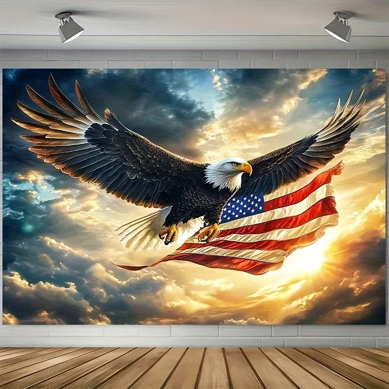 Atmospheric American Flag Bald Eagle Tapestry Peach Skin 2D Flat Printed Wall Hanging Patriotic Independence Day Decor For Home
Atmospheric American Flag Bald Eagle Tapestry Peach Skin 2D Flat Printed Wall Hanging Patriotic Independence Day Decor For Home