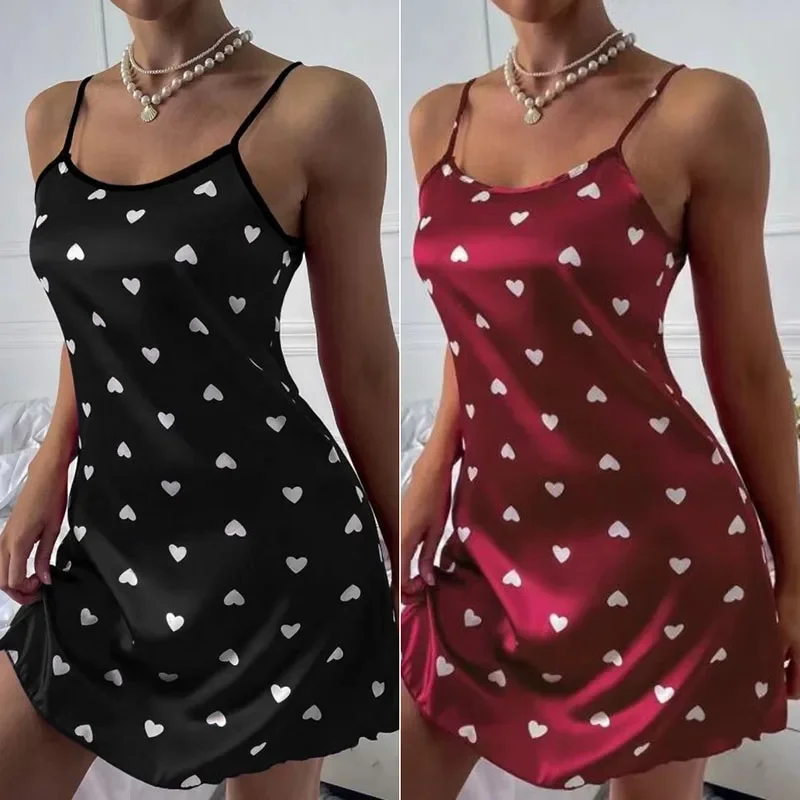 Женское платье, сексуальная ночная рубашка, домашняя одежда, короткая юбка на подтяжках, милая пижама с милым принтом из мультфильма для молодых девушек, ночное платье, рубашка для сна 
Женское платье, сексуальная ночная рубашка, домашняя одежда, короткая юбка на подтяжках, милая пижама с милым принтом из мультфильма для молодых девушек, ночное платье, рубашка для сна