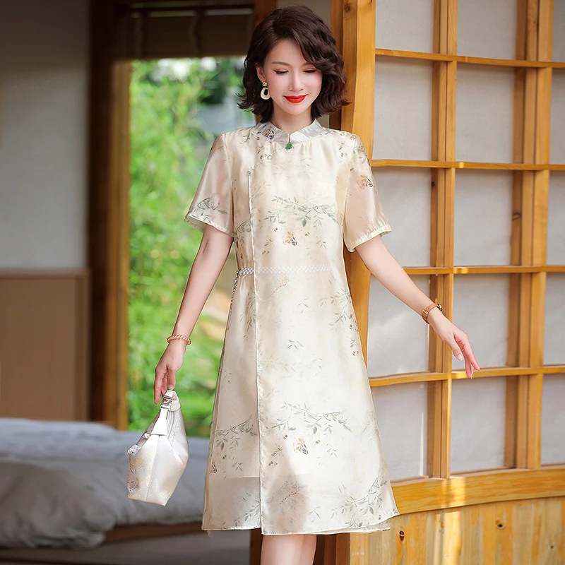 Новая китайская модная летняя юбка для женщин среднего и старшего возраста, высококачественная блузка из полиэфирного волокна
Новая китайская модная летняя юбка для женщин среднего и старшего возраста, высококачественная блузка из полиэфирного волокна